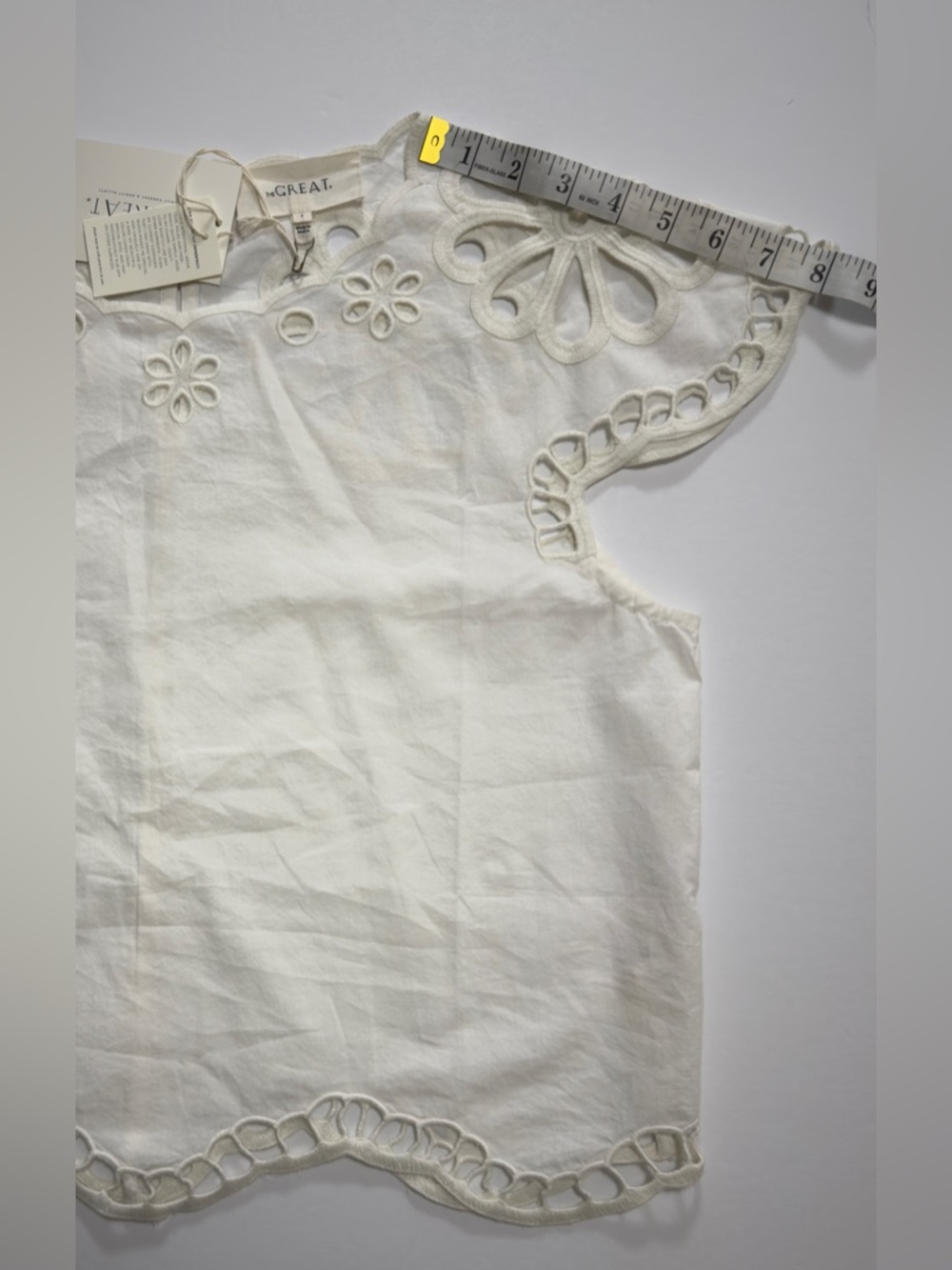 NWT The Great Super Bloom Eyelet Top Size 1 - Picture 13 of 14